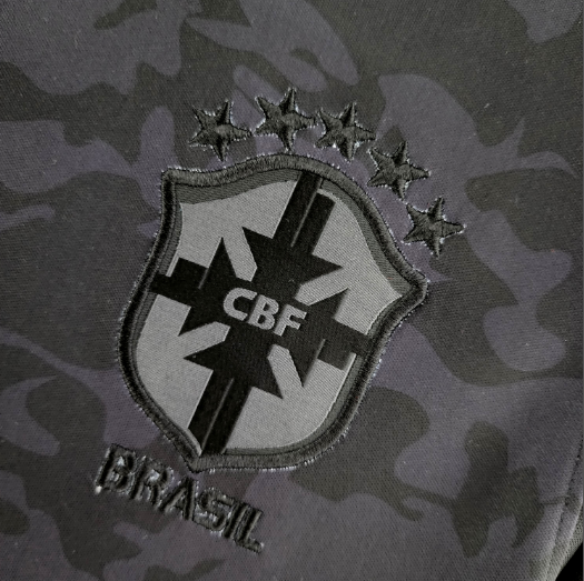 2022 Brazil All Black Football shirt Thai Quality