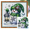 (Multi-Style) Cute Snowman-18CT Stamped Cross Stitch 30*30cm/11.81*11.81in tapestrymarket