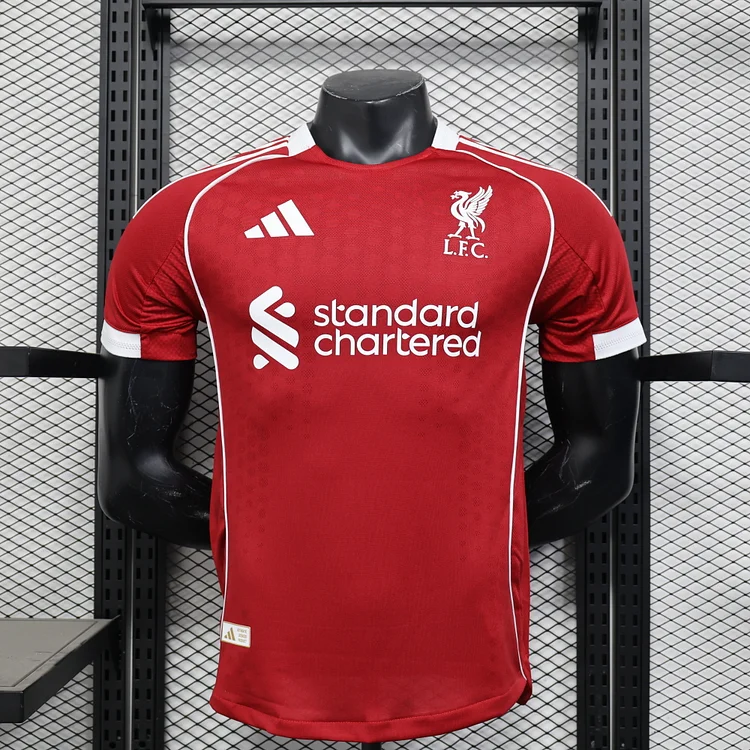 Player Edition 2025-2026 Liverpool Home Football Jersey