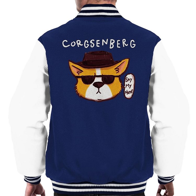 Corgsenberg Corgi Heisenberg Breaking Bad Men's Varsity Jacket