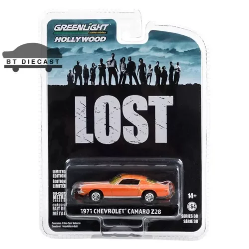 Dronehint GREENLIGHT LOST TV SERIES 1971 CHEVROLET CAMARO Z/28 1/64 DIECAST ORANGE 44980 C Toy