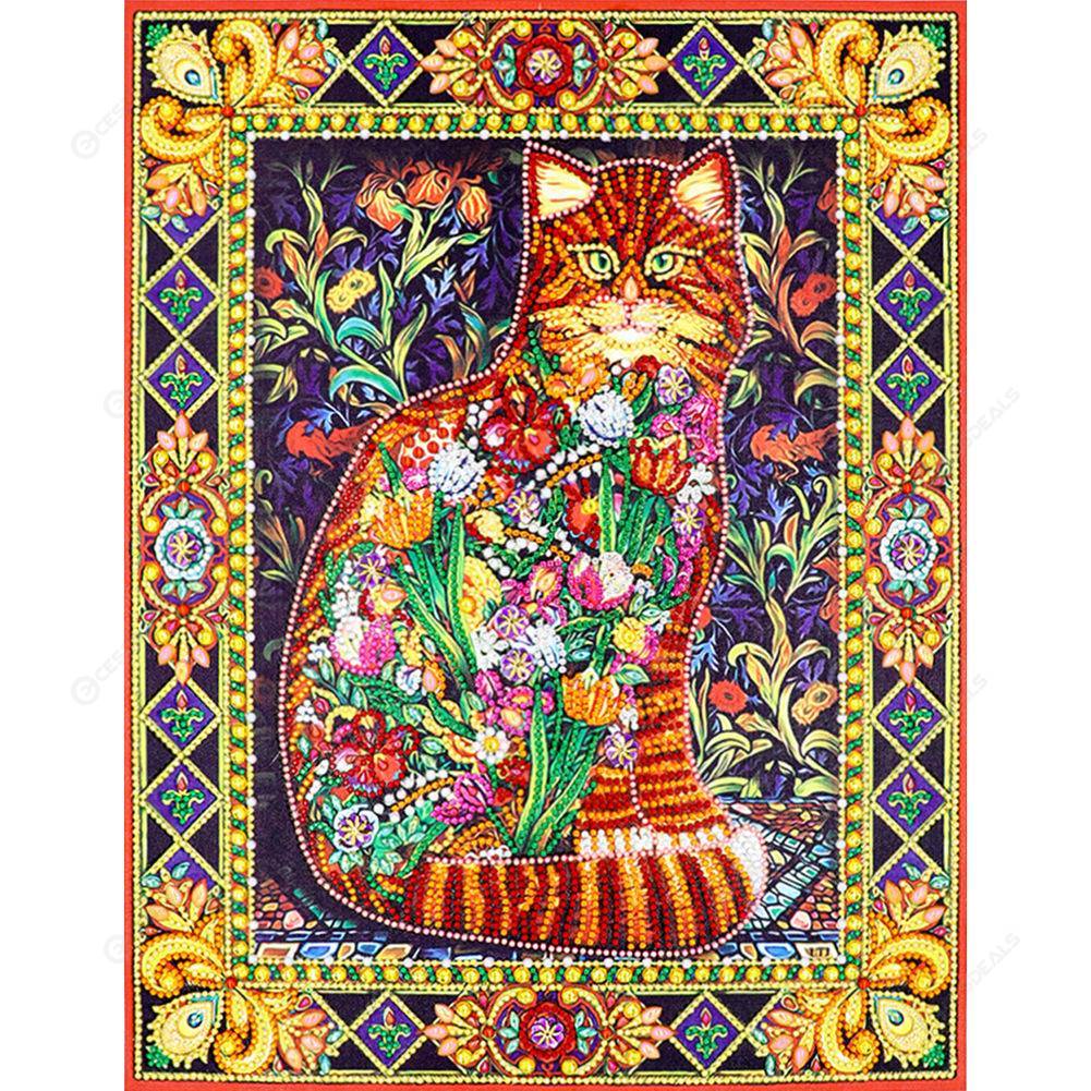 

50*40CM Special Shaped Diamond Painting-Cat, 501 Original