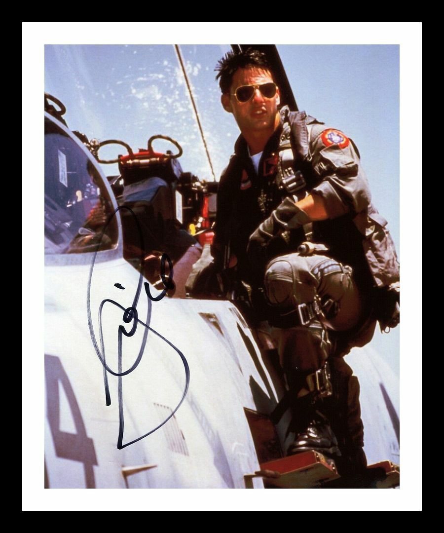 Tom Cruise - Maverick - Top Gun Autographed Signed & Framed Photo Poster painting