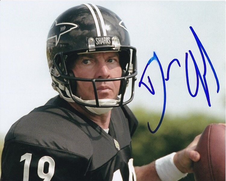 DENNIS QUAID signed autographed ANY GIVEN SUNDAY JACK CAP ROONEY 8x10 Photo Poster painting