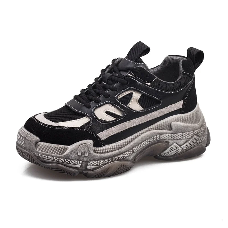 Brand Sneakers Women Platform Shoes Fashion Thick Sole Sport Shoes Ladies Trainers Casual Chunky Sneakers Women Basket Femme