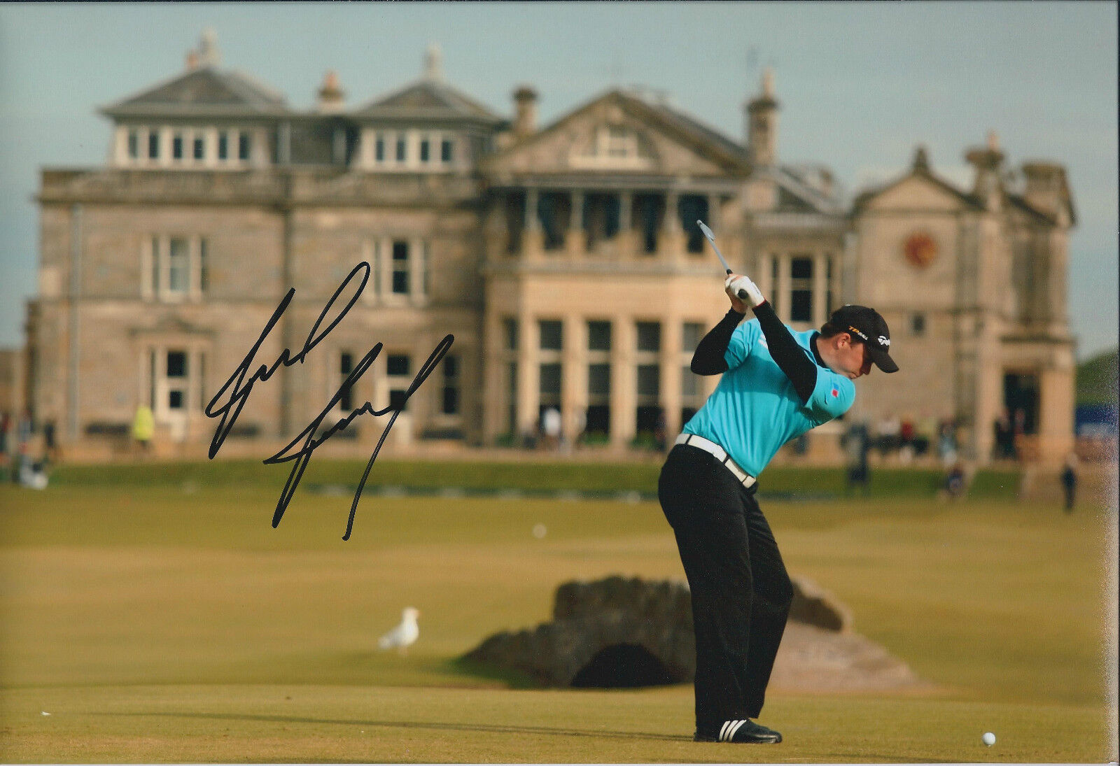 Richie RAMSEY SIGNED AUTOGRAPH 12x8 Photo Poster painting AFTAL COA Dunhill Links St Andrews