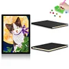 50 Pages A5 DIY Special Shaped Diamond Painting Diary Notebook Kit (Cat Under the Moon)