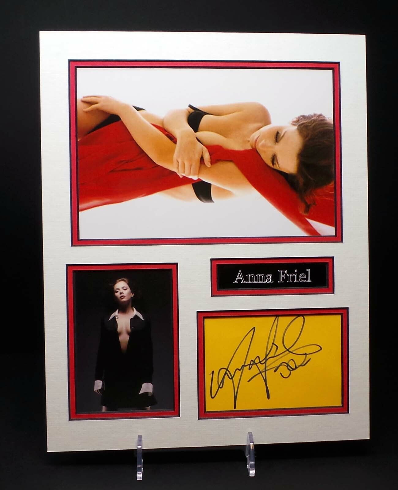 Anna FRIEL Signed Mounted Sexy Photo Poster painting Display AFTAL RD COA Brookside Actress