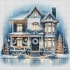 Christmas Cottage-11CT Counted Cross Stitch 50*50cm/19.69*19.69in