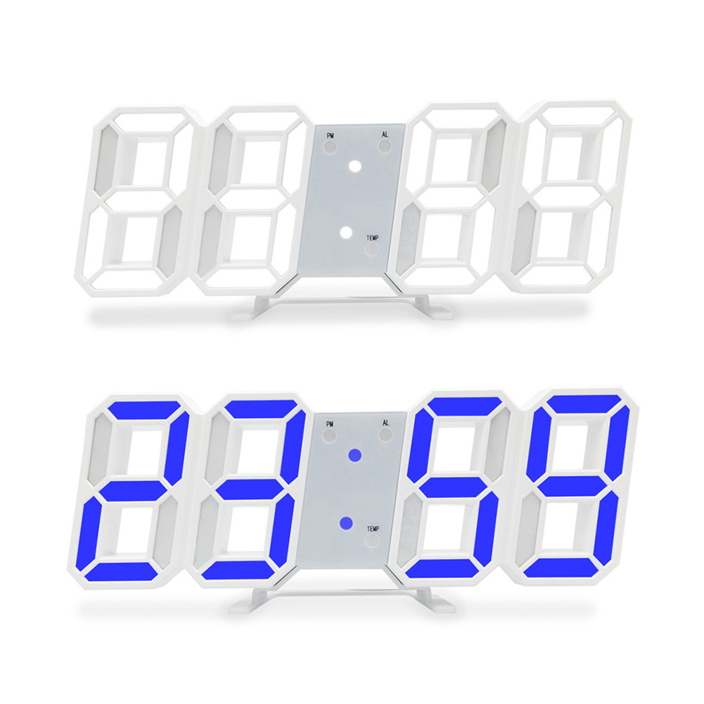 3D LED Digital Alarm Clocks Date Time Nightlight Display Wall Table Clocks от Cesdeals WW