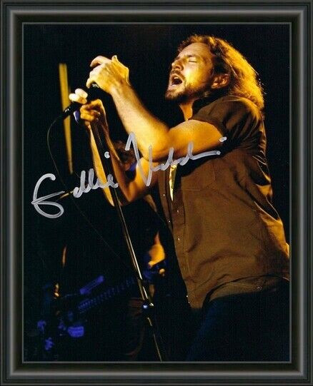 EDDIE VEDDER PEARL JAM SINGER Signed A4 Photo Poster painting POSTER - HIGH GLOSS PRINT