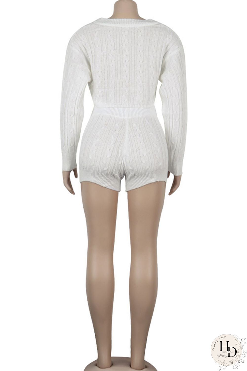 Orange Wool Europe and America Solid Two Piece Suits pencil Long Sleeve Two-Piece Short Set