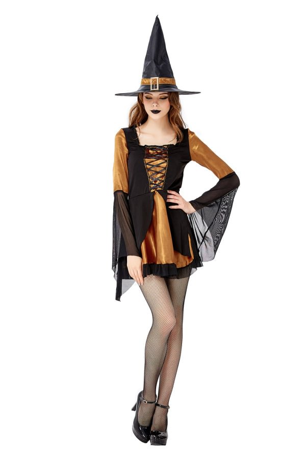 Halloween Glam Witch Costume-elleschic