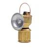 Outdoor Vintage Brass Miner's Lantern with Magnetic Base, Dimmable Light, and Weatherproof Design &ndash; A Portable Light for Camping and Hiking