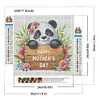 Diamond Painting -5D Full Round Drill Panda Mothers Day Slogan