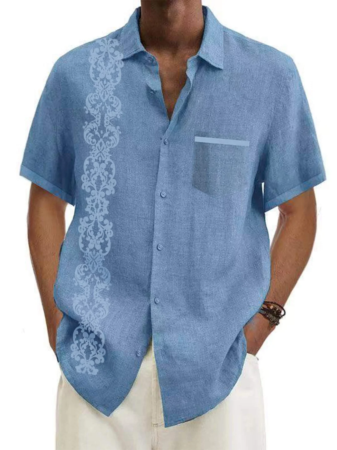 Men's Hawaiian Vacation Short Sleeve Printed Shirt