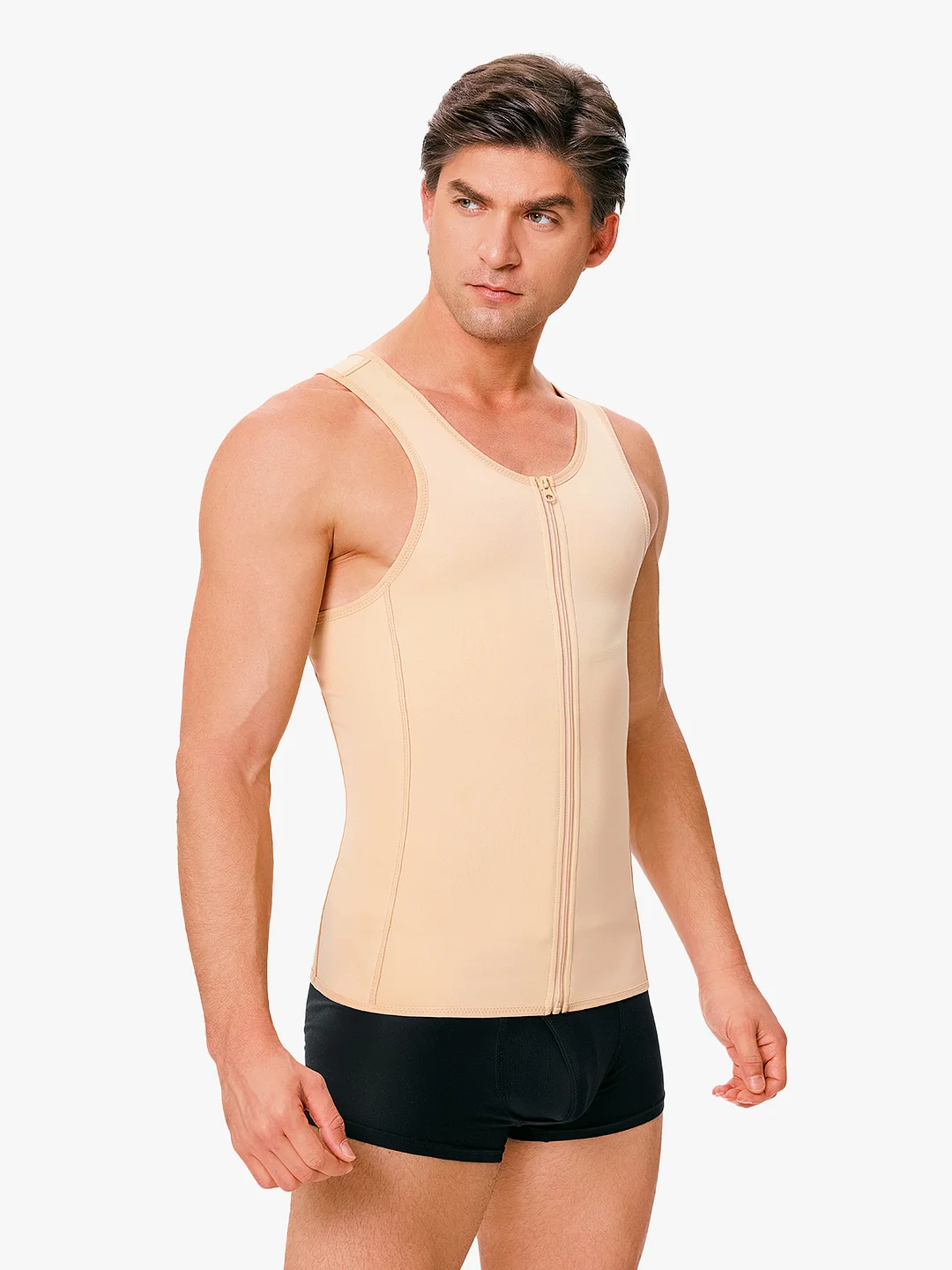 Zipper Belly Compression Workout out Waist Trainer Shapewear Tank Top