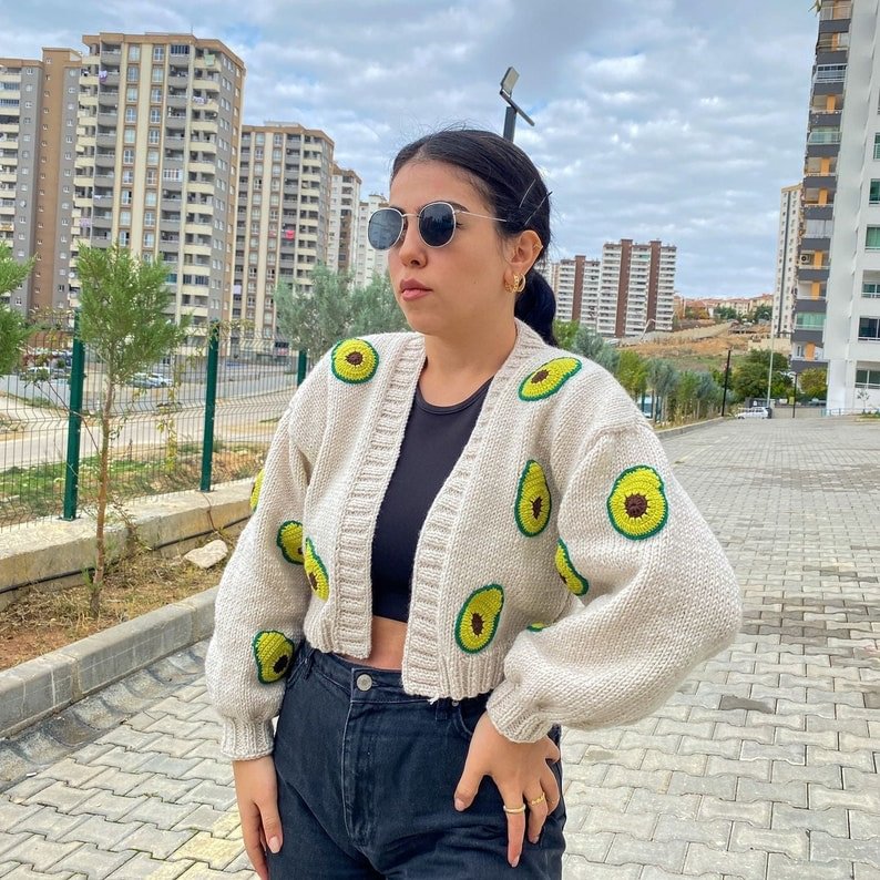 Avocado  Chunky Cardigan
