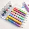 Colored Diamond Gradient Diamond Paint Drills Pen with 5 Nibs, DIY Diamond Accessories
