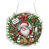 Diamond Painting Acrylic Santa Claus Pendant Kits for Home Wall Decor