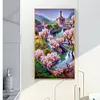 Rose Manor 5D Diamond Painting Rhinestone Full Round Drill for Room Decoration