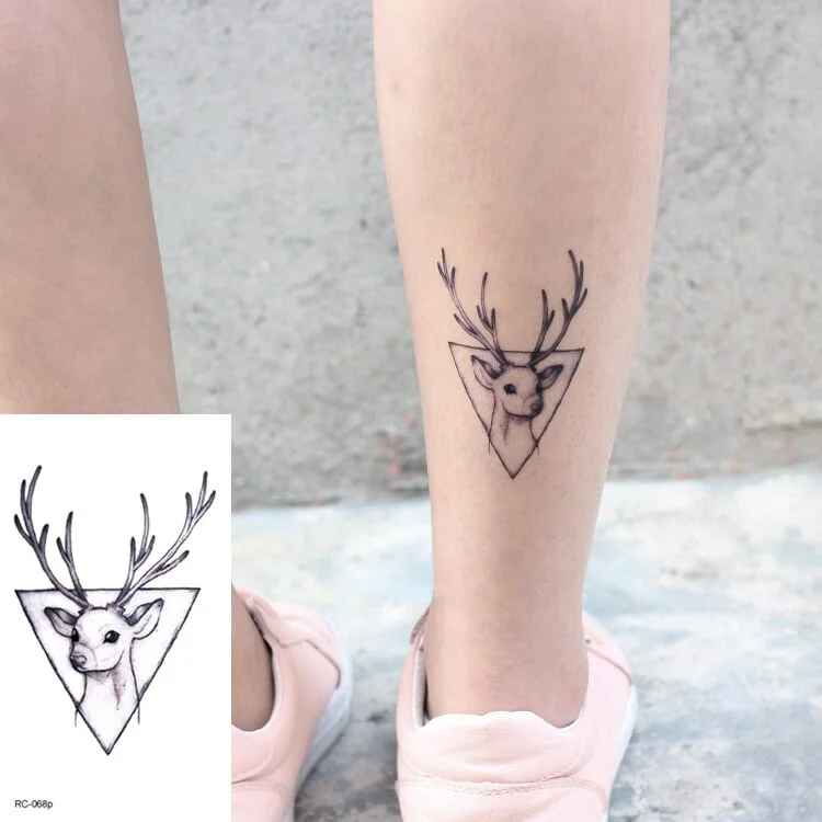 Rocooart Animal Waterproof Temporary Tattoo Sticker Flamingo Cat Fox Tatoo Body Art Women New Fake Taty Tatuaje Cute Small Tatto