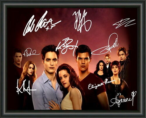 TWILIGHT CAST FULLY SIGNED - A4 AUTOGRAPHED Photo Poster painting POSTER -  POST