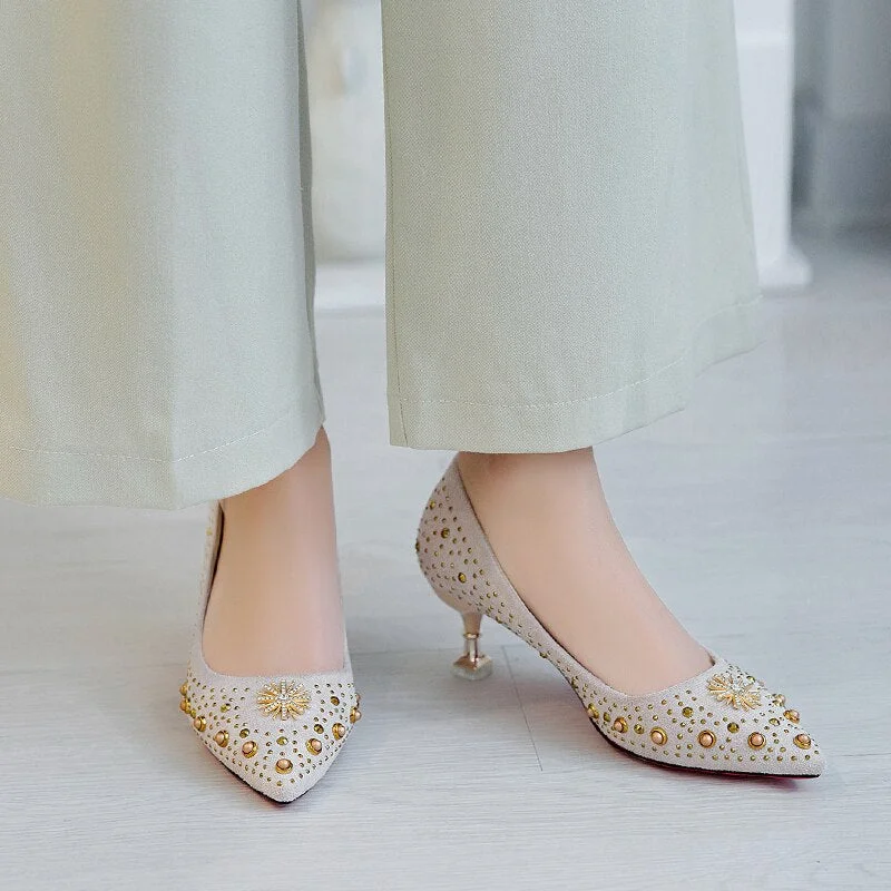 Lucyever 2020 Spring Summer Crystal Wedding Shoes Woman Pumps Sexy Ladies High Heels Fashion Party Women Thin Heels Red 5cm 7cm