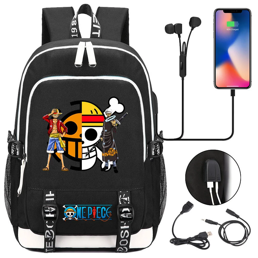 Buzzdaisy Premium One Piece Backpack with USB Charging Port and Laptop Protection - Multi-Pocket for Large Capacity Storage