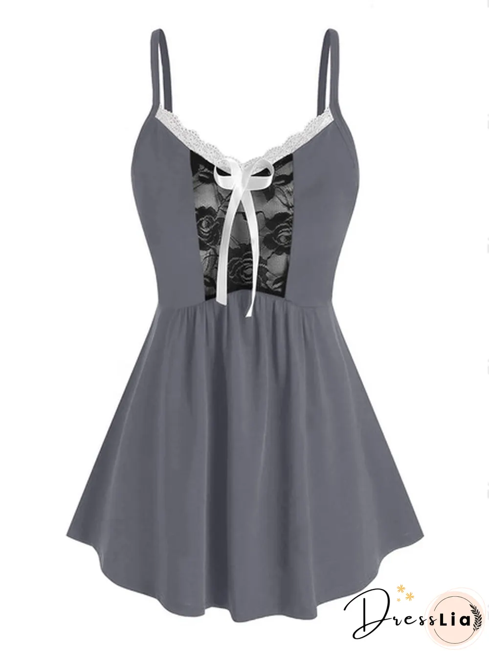 Lace Tank Top Women Sleeveless V Neck Patchwork Cami Tank Tops Summer Casual Multi Colored Fashion Ladies Shirt Tank Top