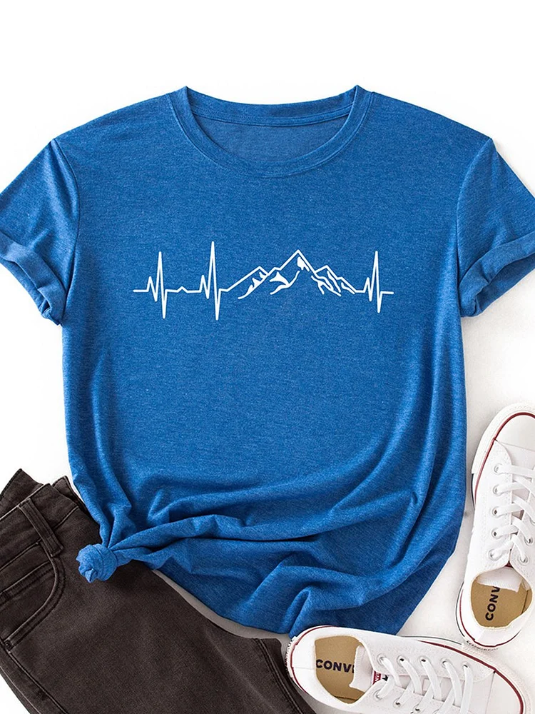Bestdealfriday Ripple Pattern Women's T-Shirt