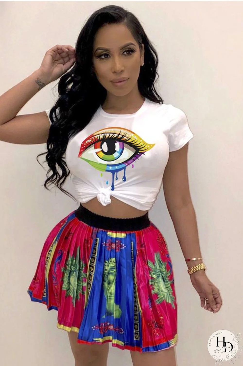 Pink O Neck Short Sleeve Solid Character