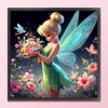 Tinker Bell-Full Embroidery 3 Strands 11CT Stamped Cross Stitch-40*40CM