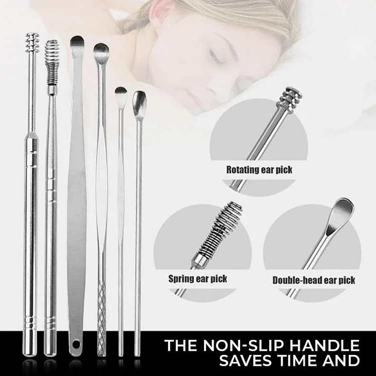Stainless Steel Earwax Cleaner（6PCS Set）