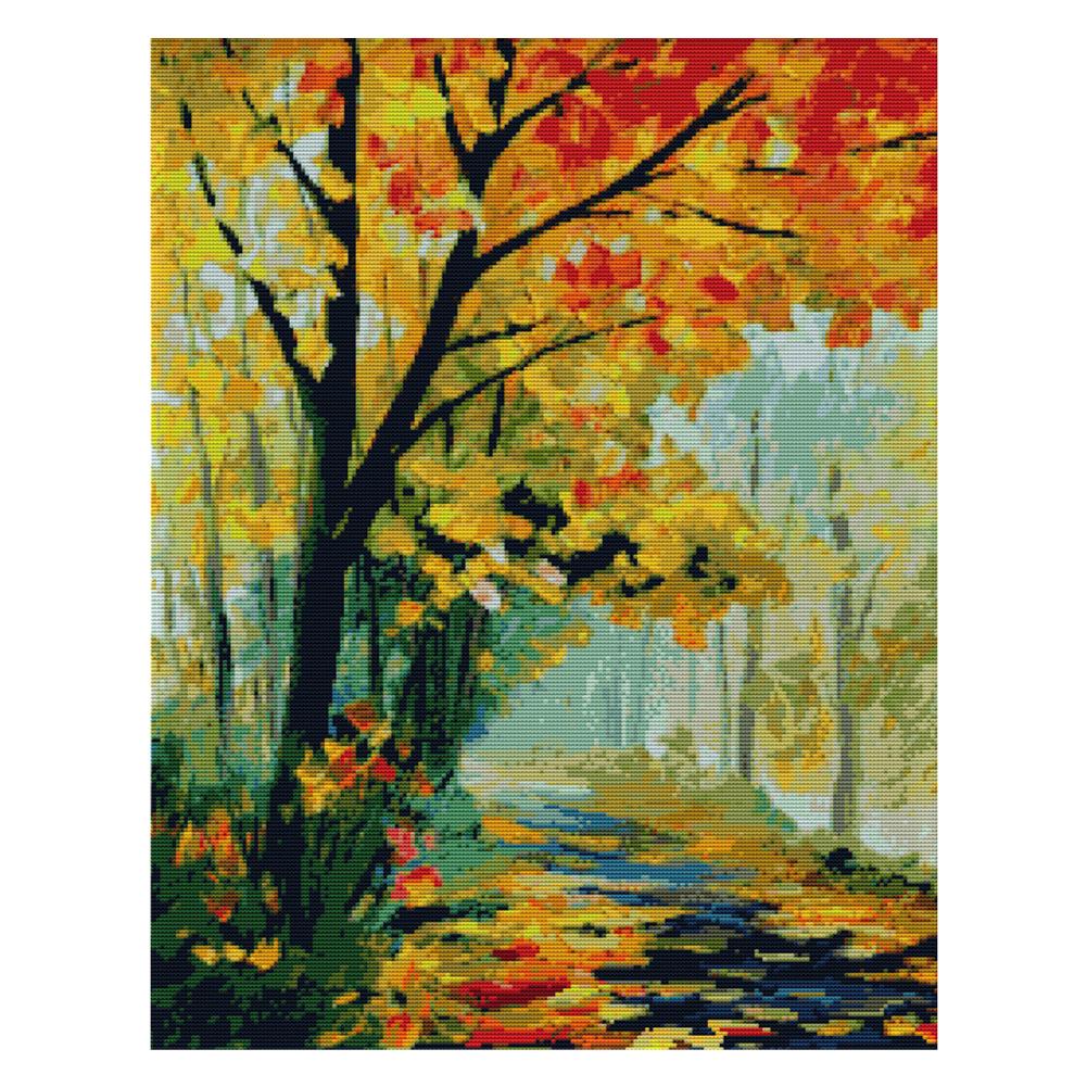 

Autumn Scenery - 14CT Stamped Cross Stitch - 45*55cm, 501 Original