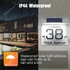 LED Solar House Number Light Digital Address Indication Doorplate Light
