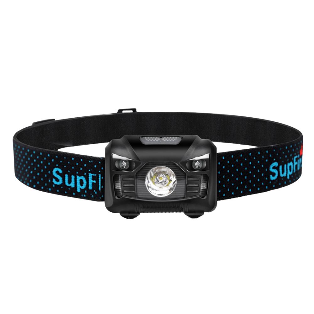

SupFire HL06 USB Rechargeable XPE-R5 Sensor Headlight 4 Modes Headlamp Lamp, 501 Original