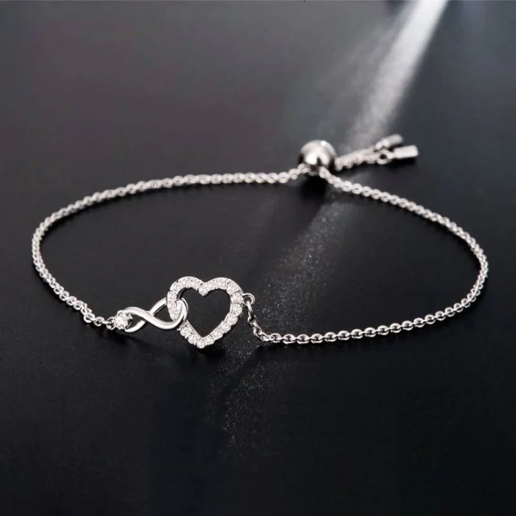 For Daughter - S925 I Love You Unitil Infinity Runs Out Bracelets