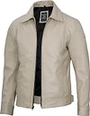 Decrum Mens Leather Jacket - Real Lambskin Classic Vintage Style Leather Jackets For Men