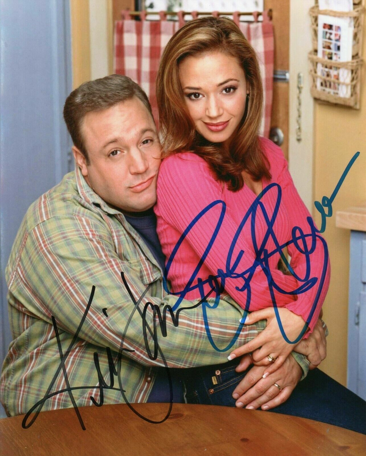 Kevin James / Leah Remini Autographed Signed 8x10 Photo Poster painting (King Of Queens) REPRINT