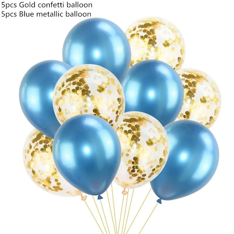 10pcs 12inch Metallic Balloons Metal Latex Balloon Birthday Party Decoration Wedding Balloons gold inflatable helium Balloon
