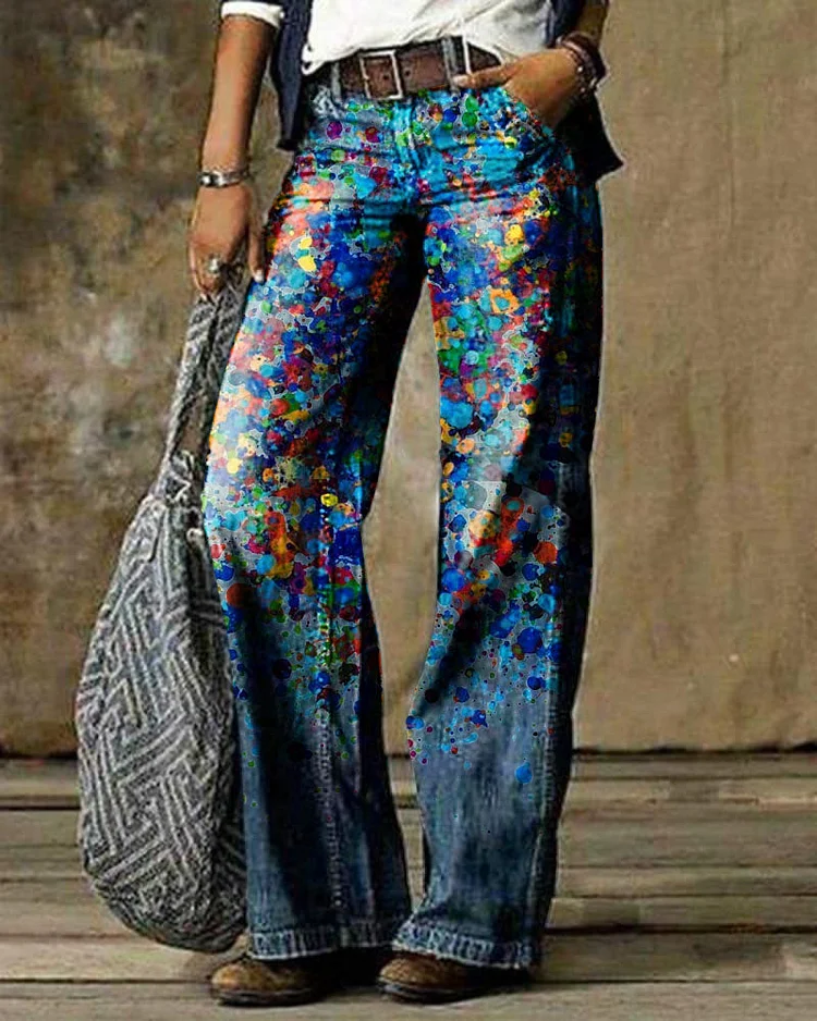 Floral Casual Pants