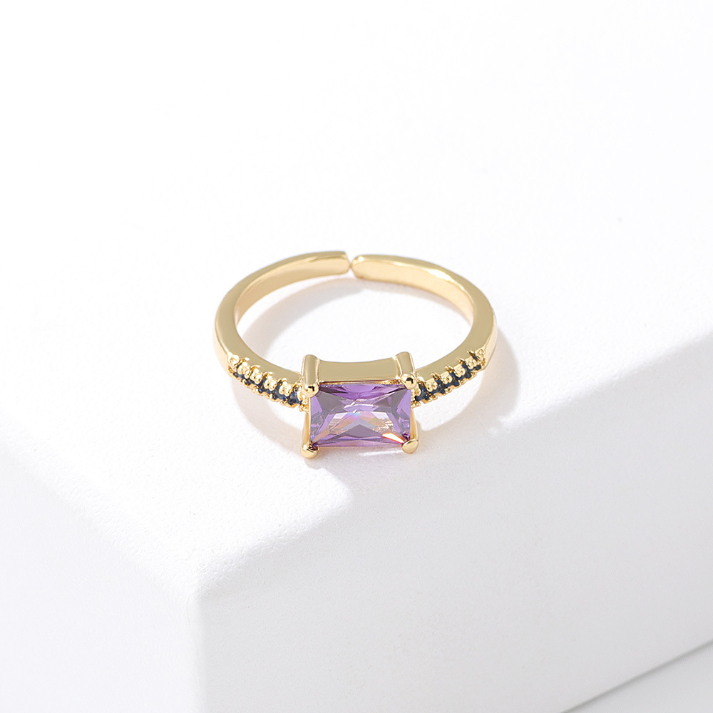 Personality Fashion Heart Shaped Alloy Diamond Ring Ring