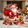 Acrylic Christmas Santa Snowman Cardinal Diamond Painting Desktop Decors Kit