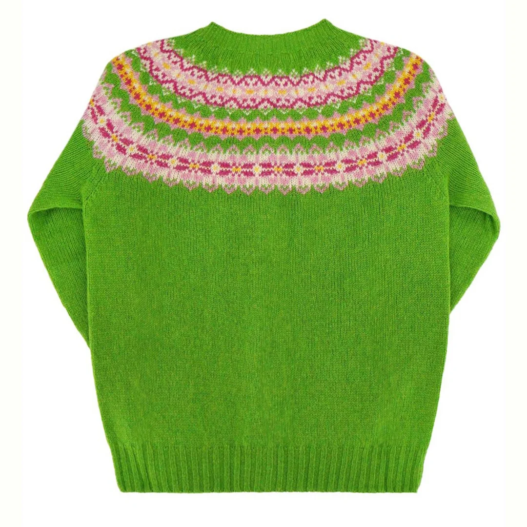 Vintage Geometric Knitted Cardigan Sweater