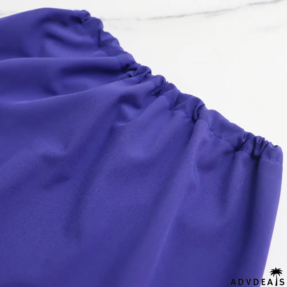 Sleeveless Sexy Low Back Tie Slim Waist Gown Chic Halter Neck Dress