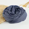 Solid Color Soft Cotton Linen Scarf Women Hijab Shawl