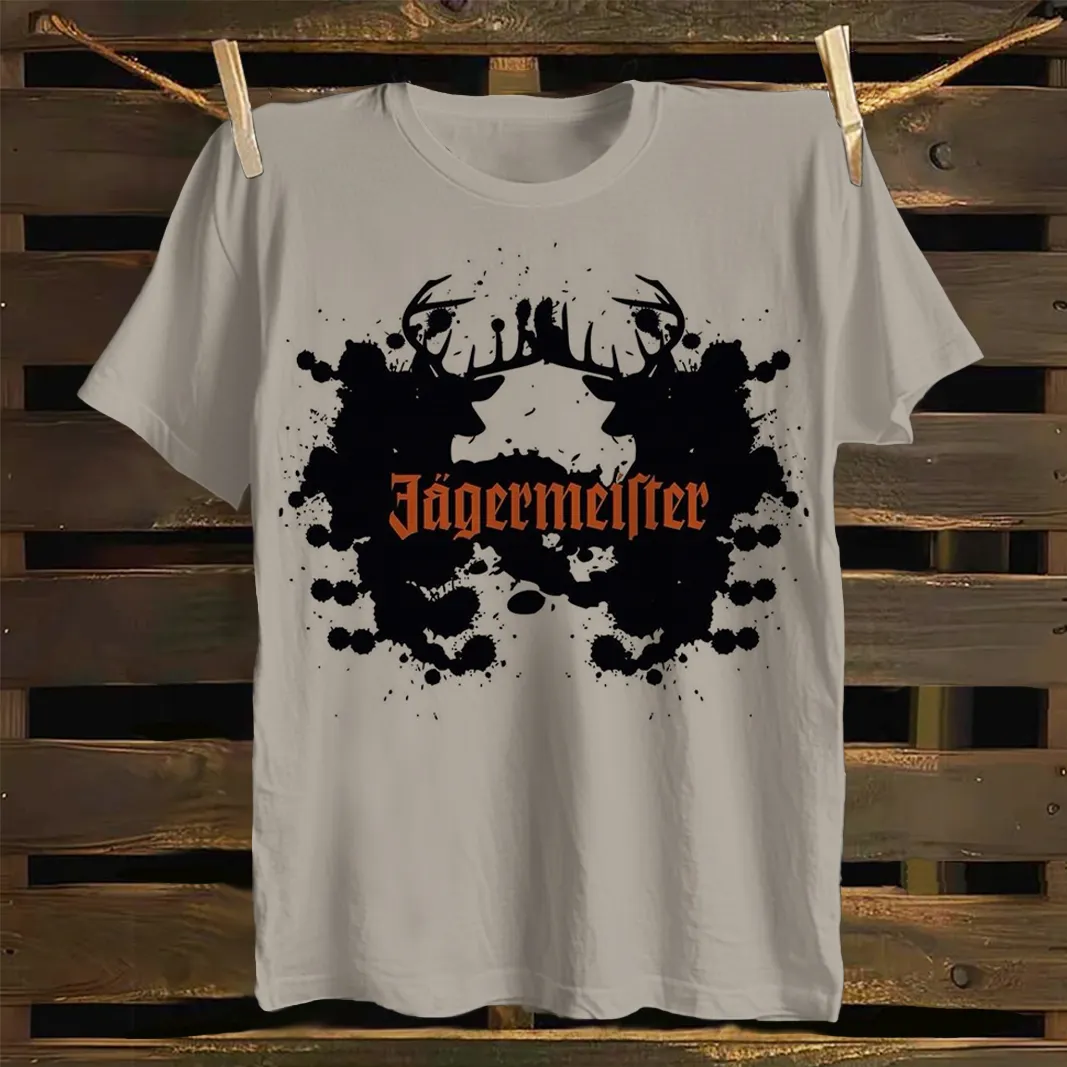 Trendy Deer Antler Design Graphic T-Shirt