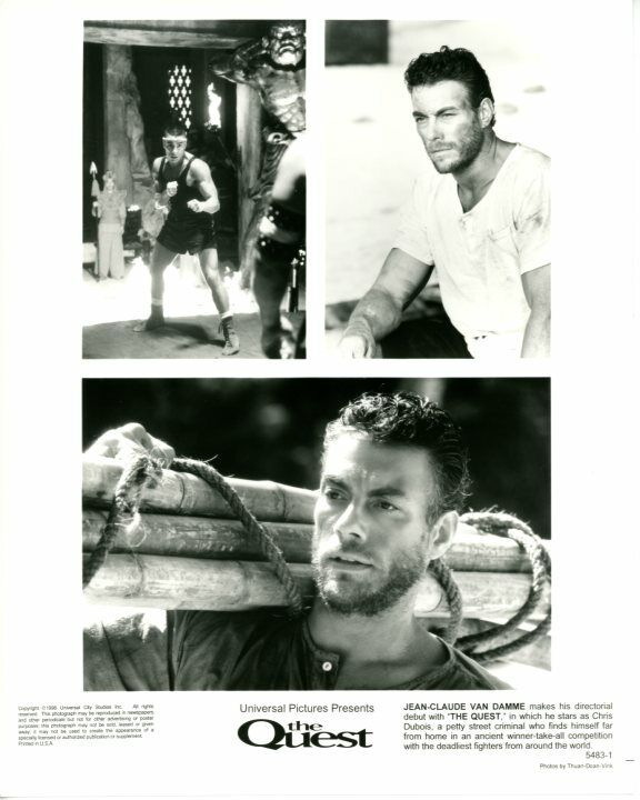 Jean-Claude Van Damme The Quest 1996 Original Press 8X10 Movie Photo Poster painting