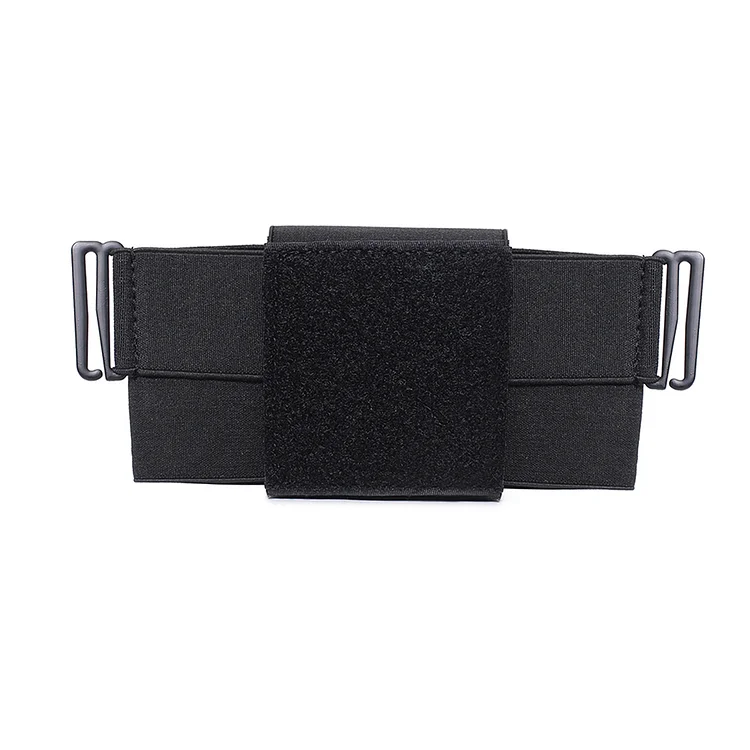 Phone Pouch Backpack Shoulder Strap Belt Wiast Pack Phone Holder (Black)